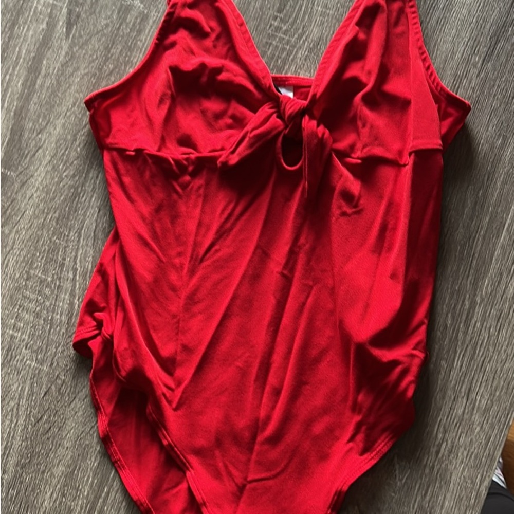 Divided Red Bodysuit for Women